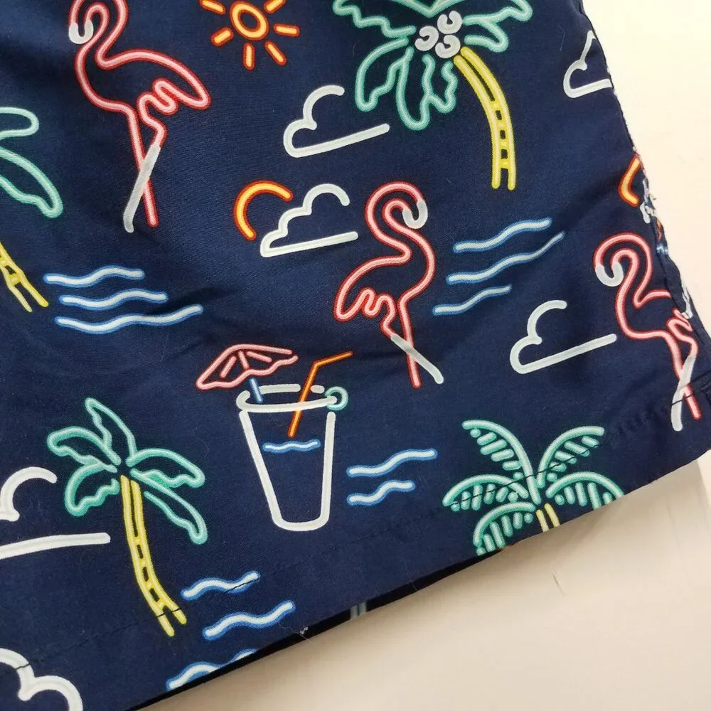 Chubbies The Neon Lights Swim Trunks Mens XL Extra Large 5